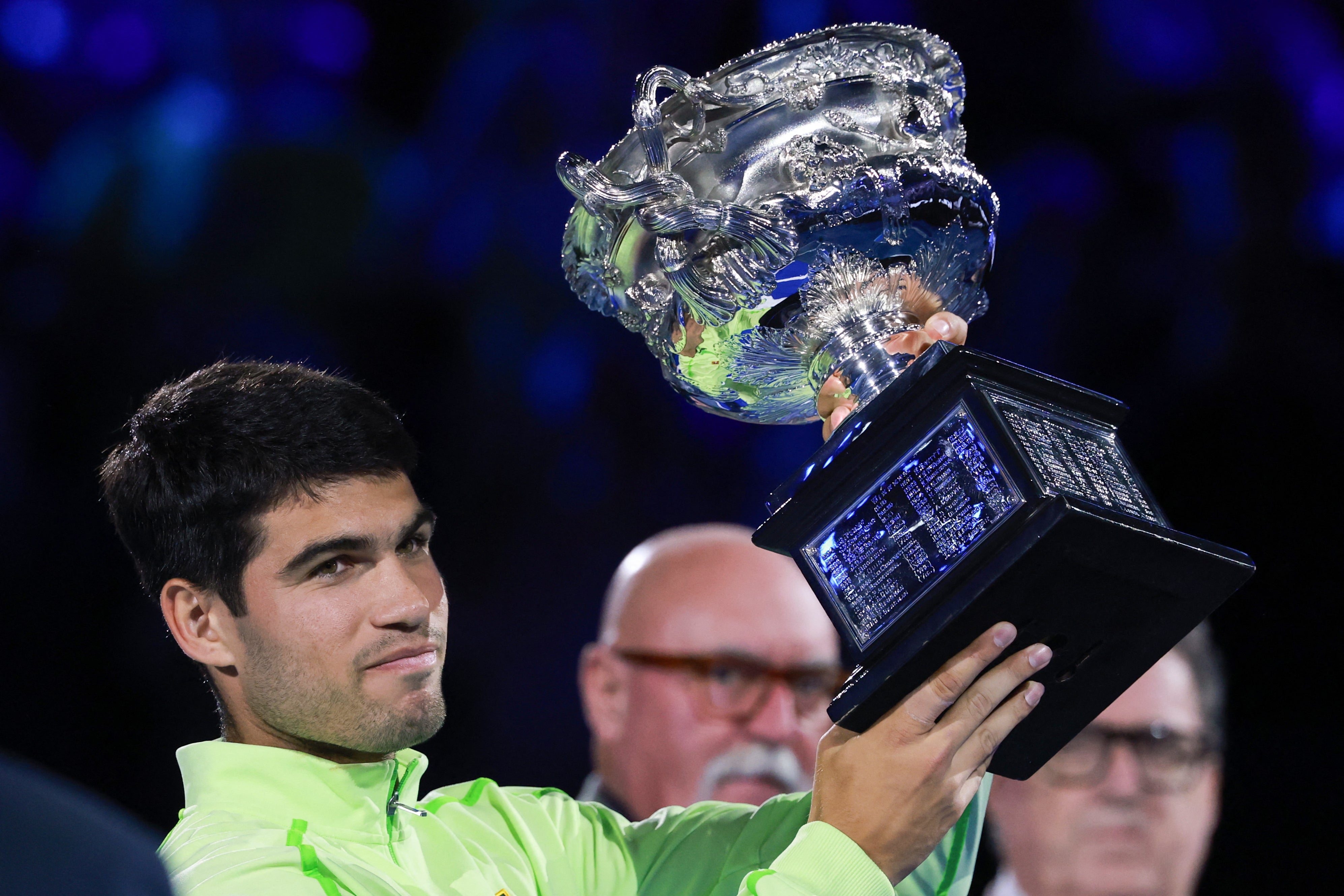 Australian Open live: ‘Legendary’ Alcaraz completes career grand slam as Djokovic responds to defeat