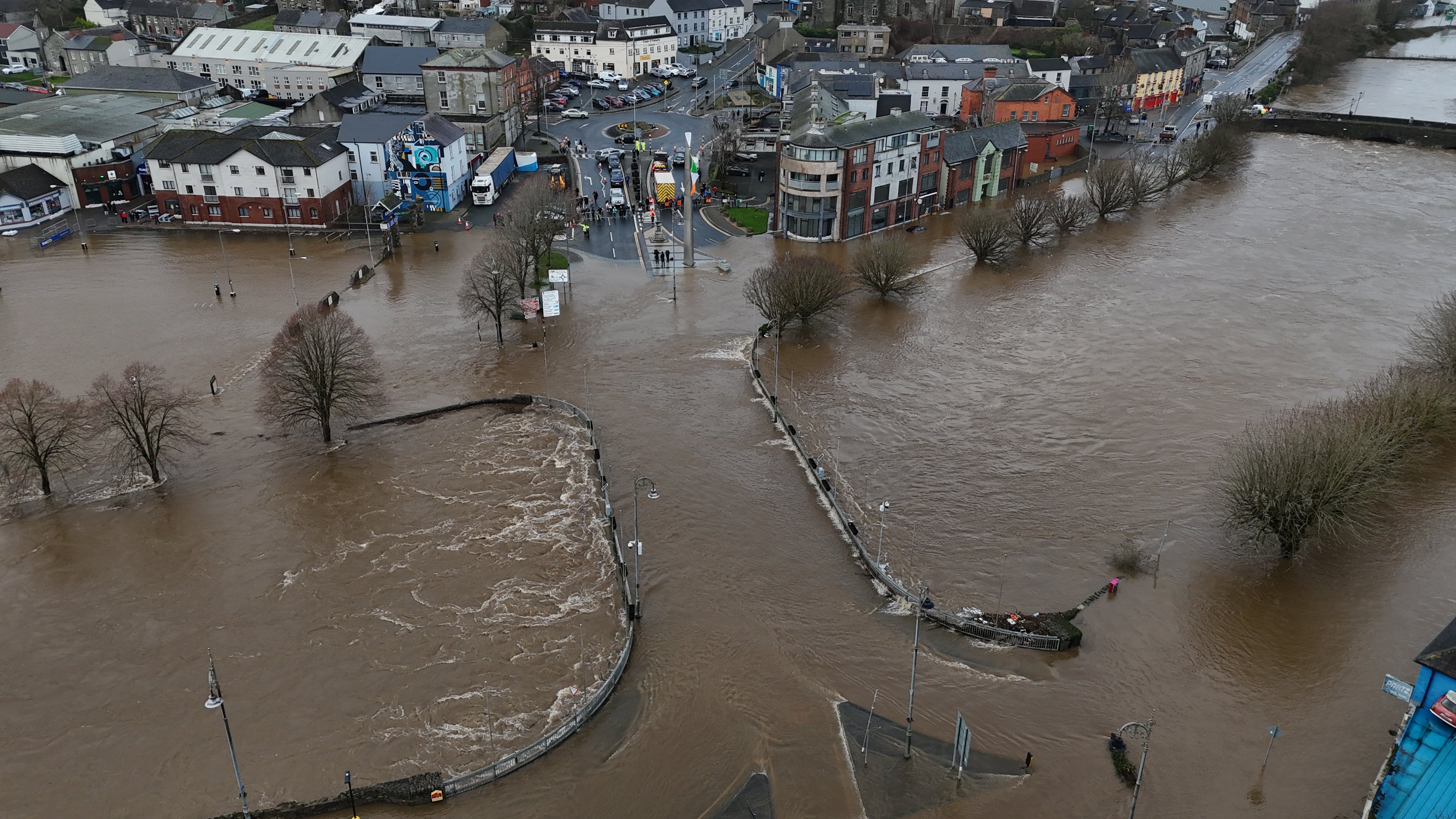 Storm Chandra caused flooding in parts of the UK (Niall Carson/PA)