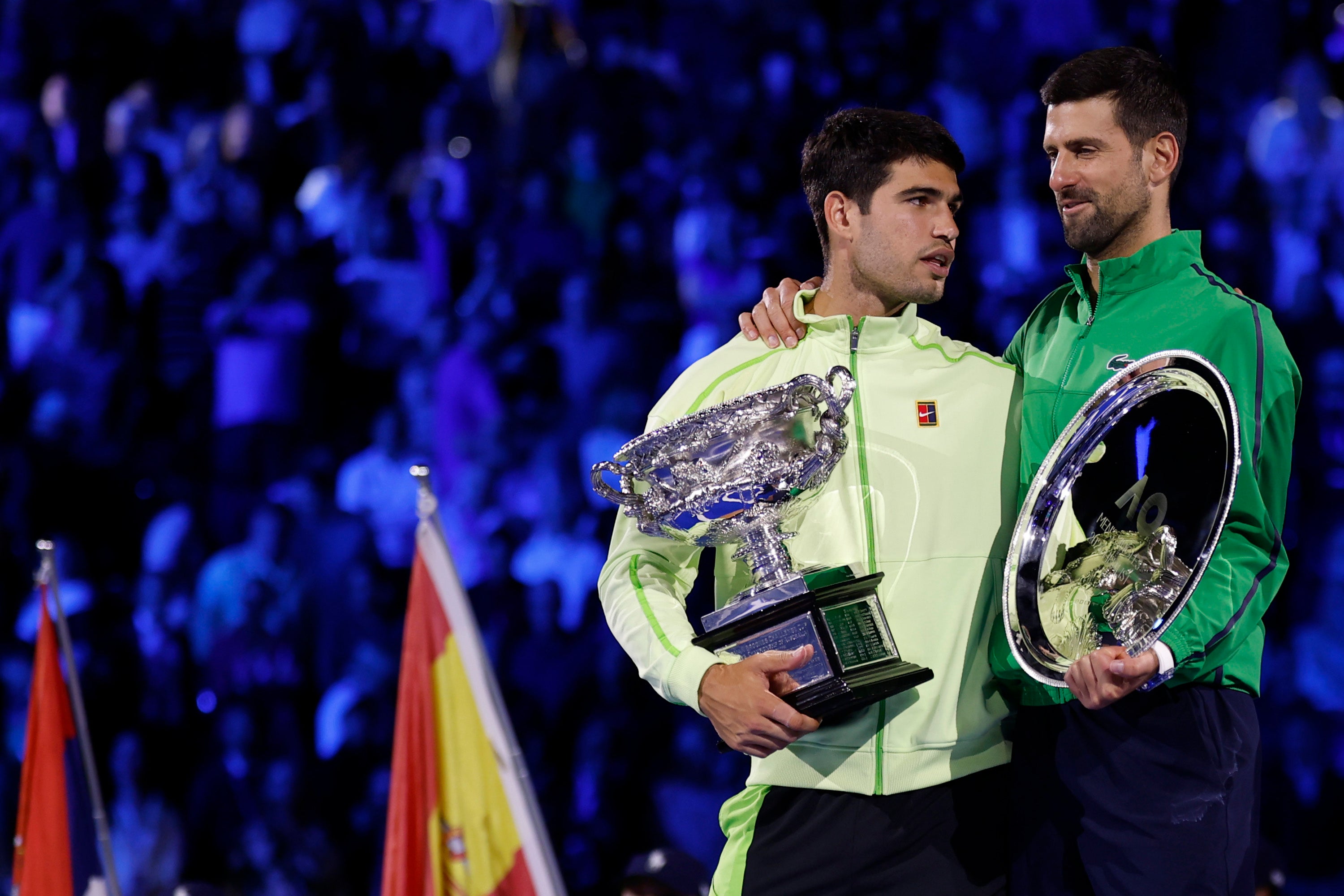 Djokovic elogió el logro 'legendario' de Alcaraz