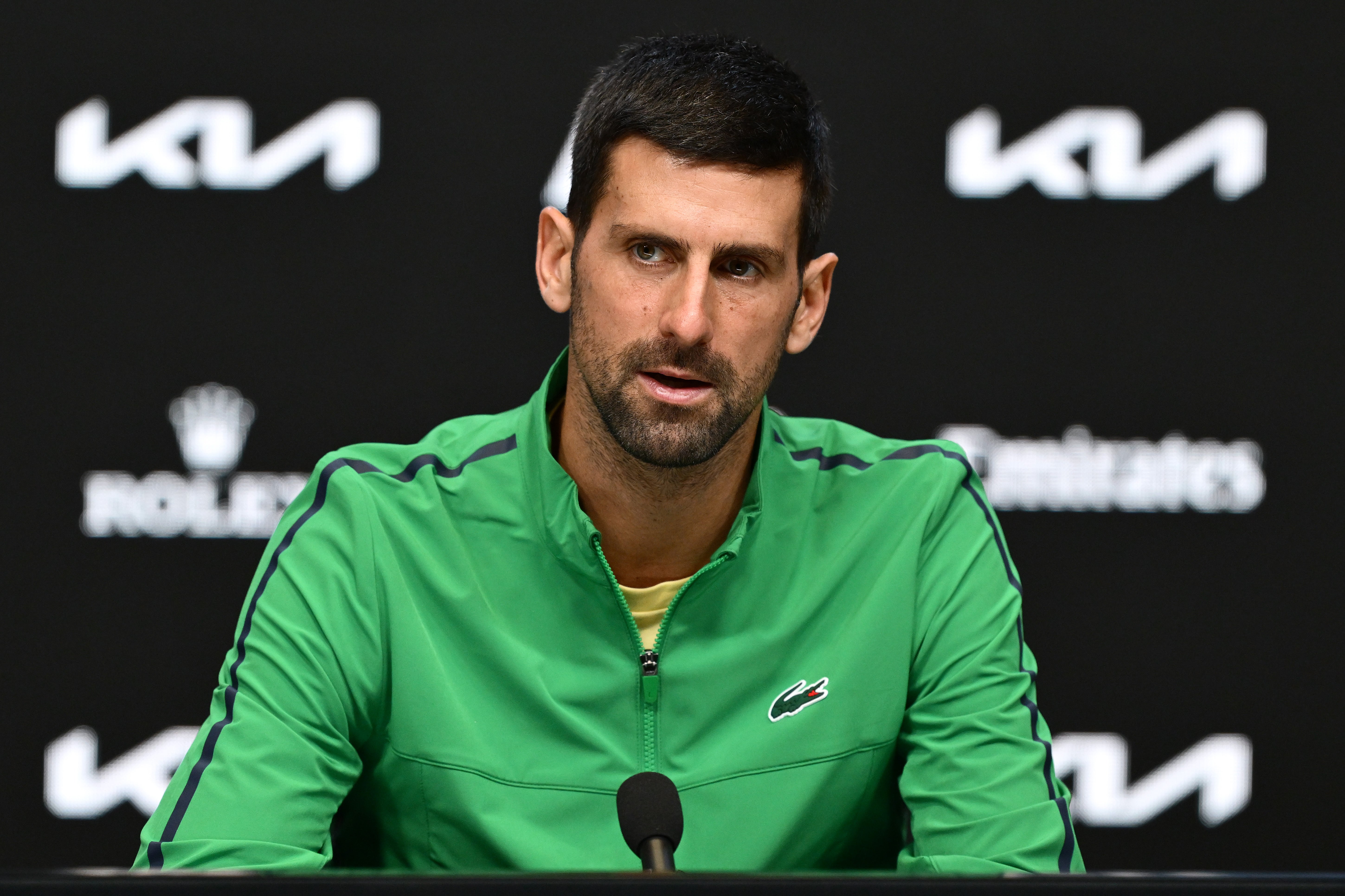 <p>Novak Djokovic said he was ‘proud’ of becoming the oldest finalist in the Open era</p>