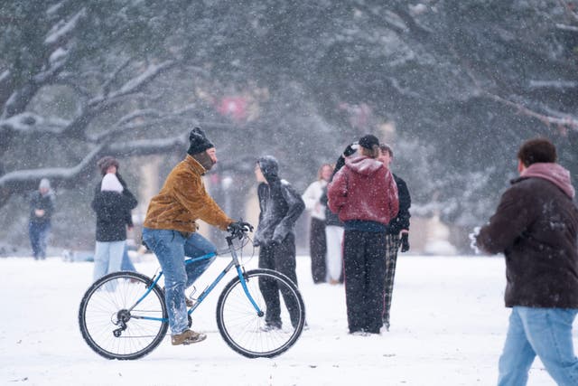 <p>The storm's arrival comes as the icy remnants of a previous snowstorm are finally melting away</p>