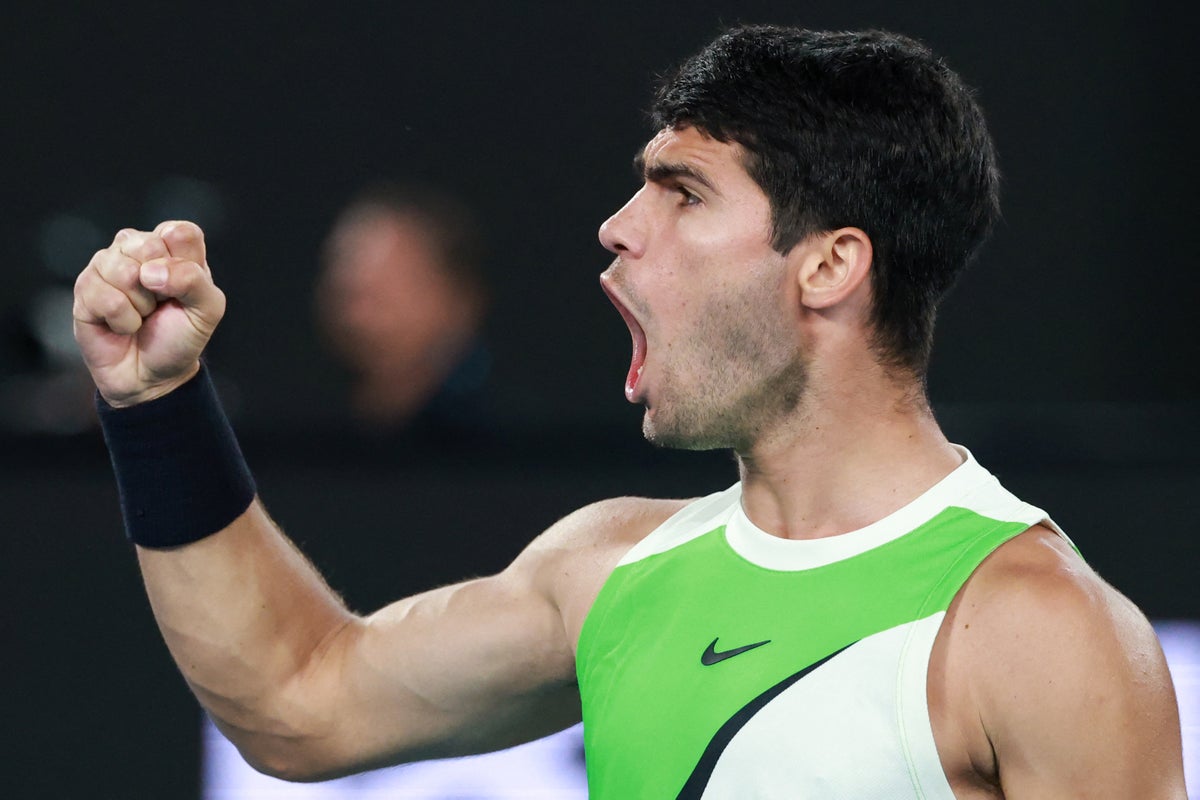 Djokovic v Alcaraz live: Australian Open latest score updates as Alcaraz fires back to level historic final