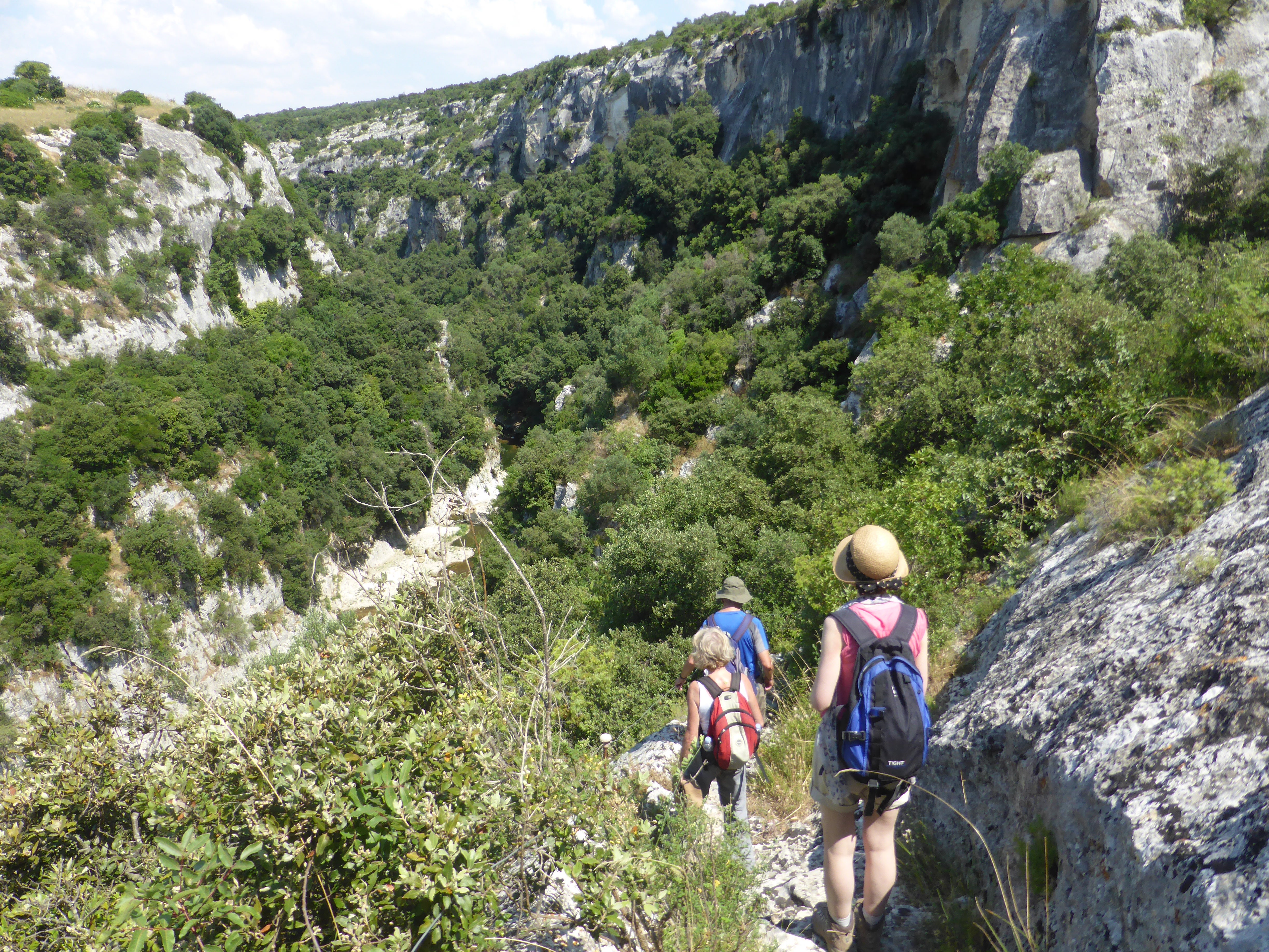 Descending into the Matera Gorge, Slovenia