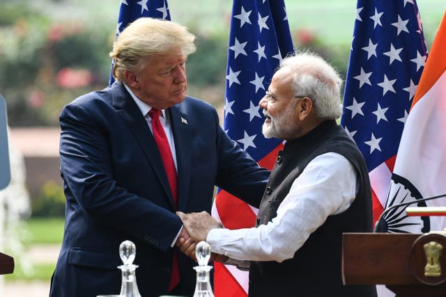 <p>Trump and Modi agreed terms on a new trade deal between the US and India</p>