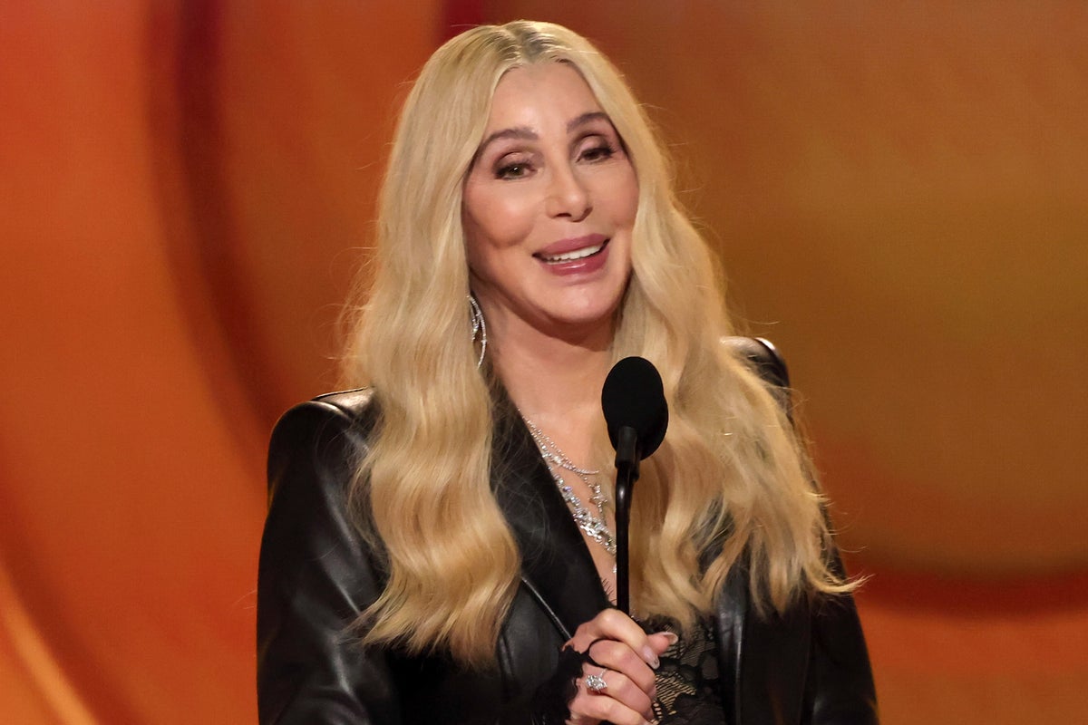 Cher causes havoc at the Grammys while presenting Record of the Year