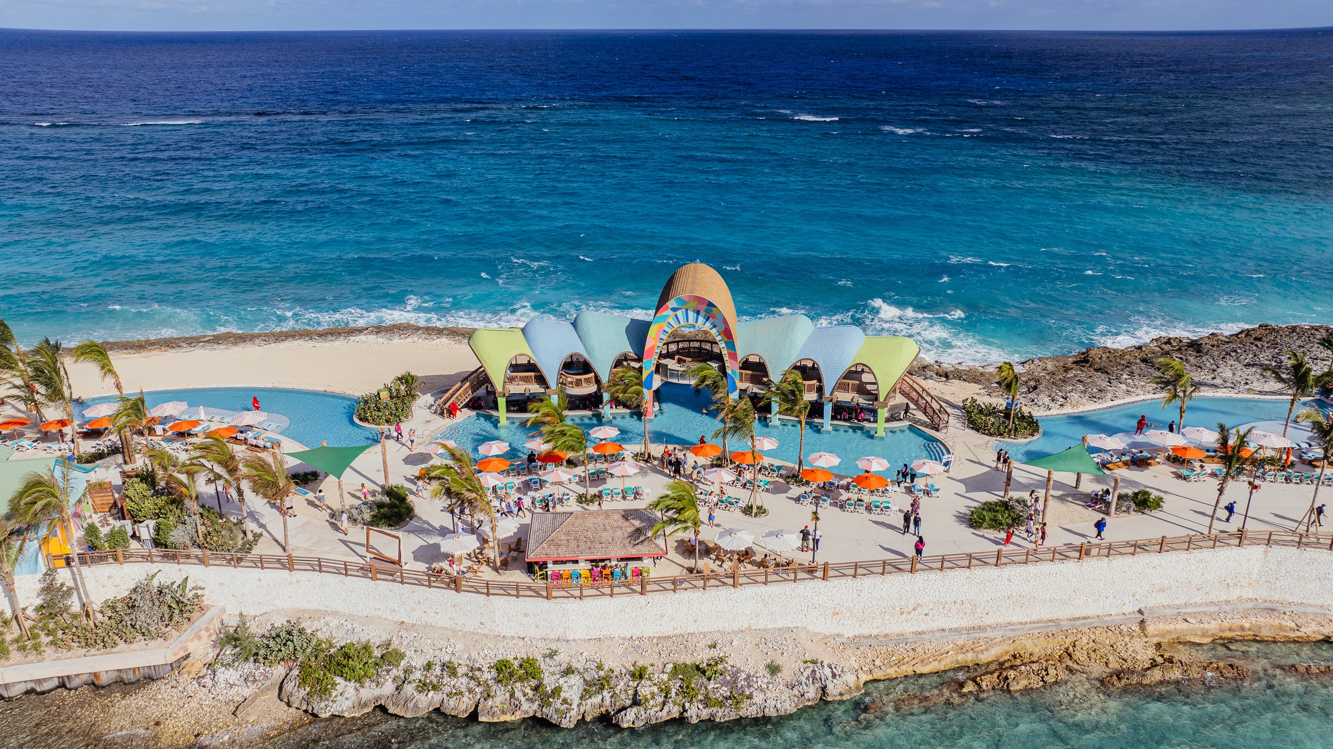 <p>Royal Caribbean's private beach club is ready to welcome guests</p>