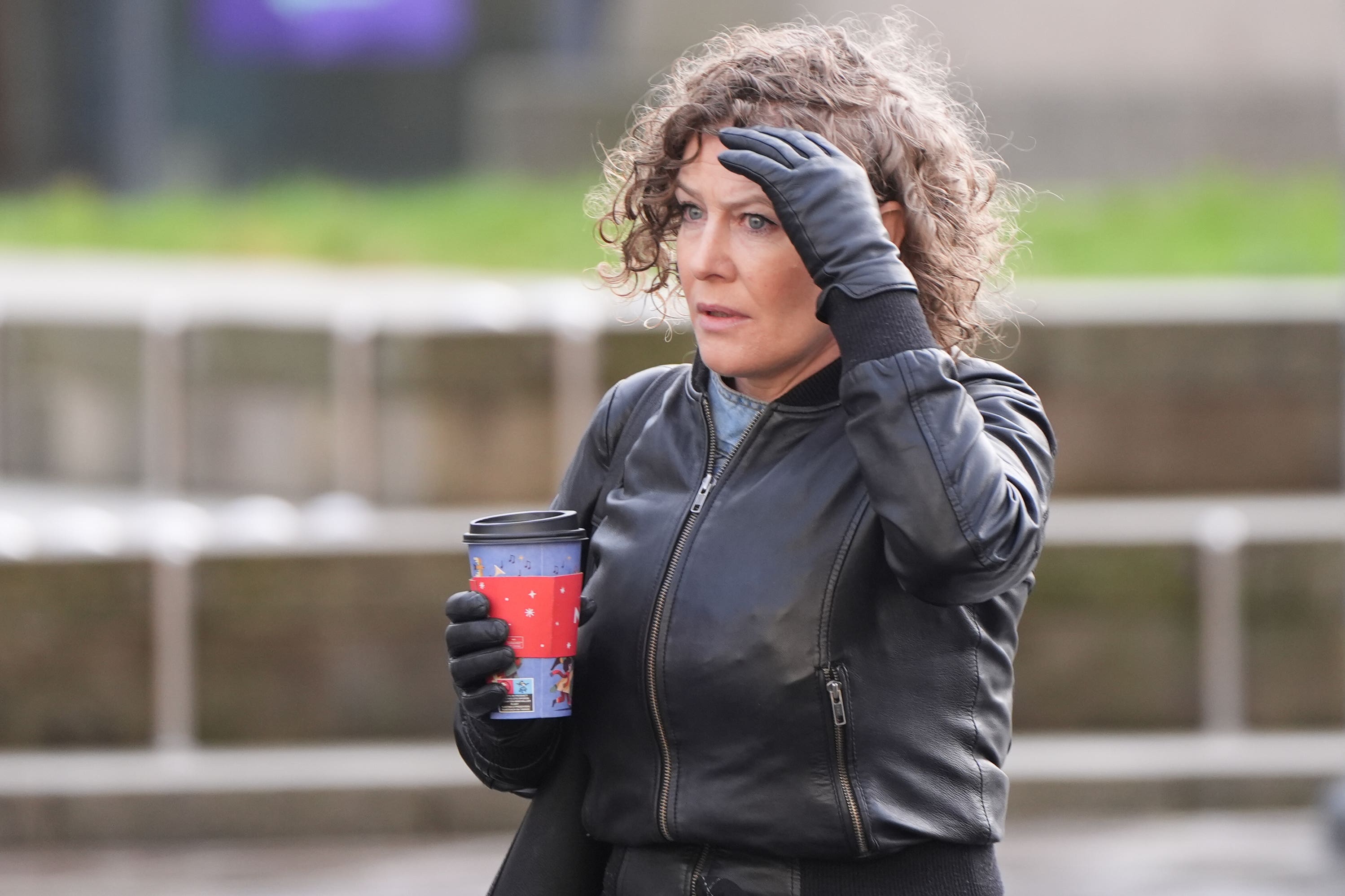 Fiona Donohoe, the mother of 14-year-old Noah Donohoe, outside Belfast Coroner’s Court at an earlier hearing (Niall Carson/PA)