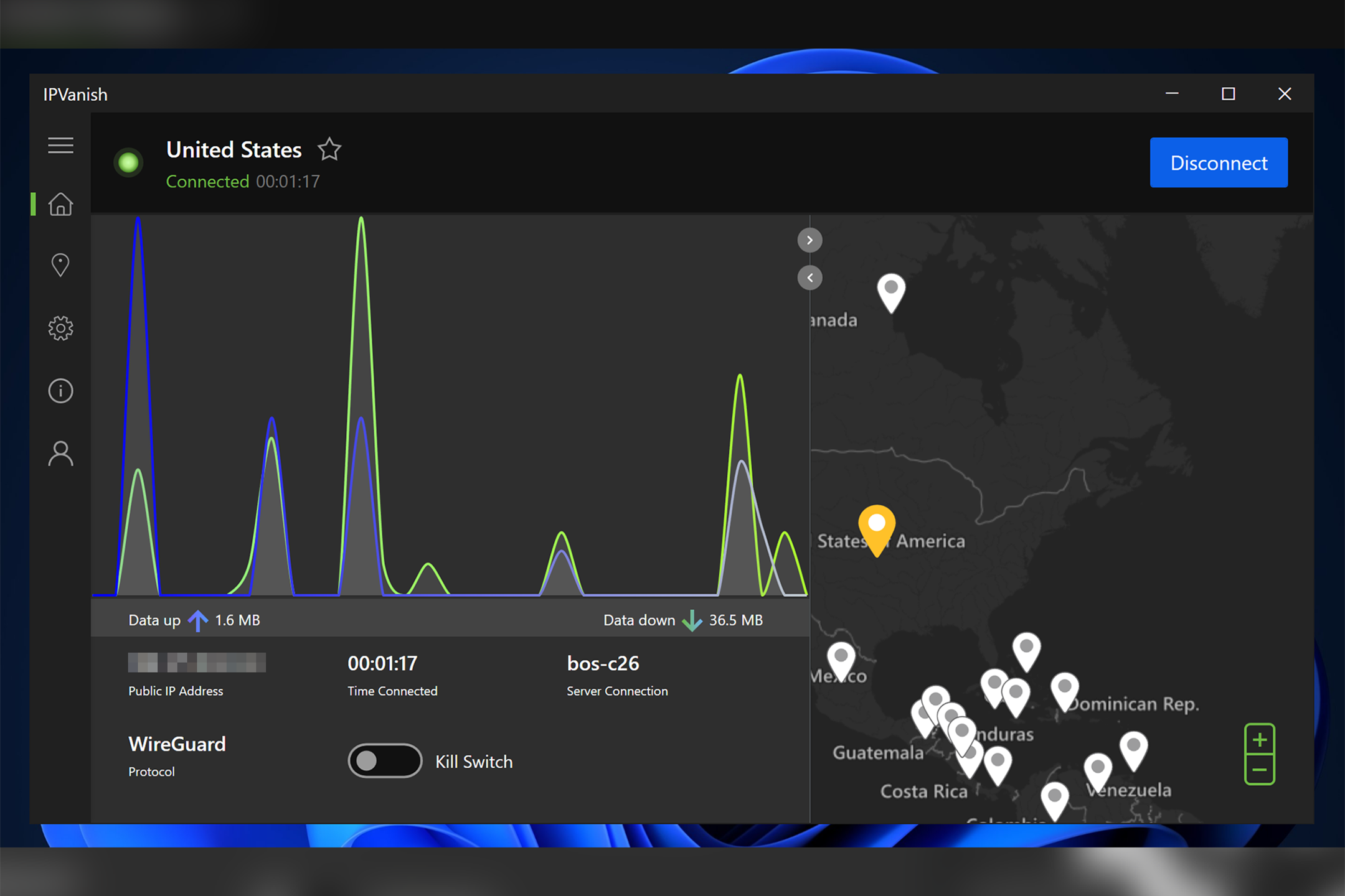 <p>IPVanish allows an unlimited number of devices to be connected under one account</p>