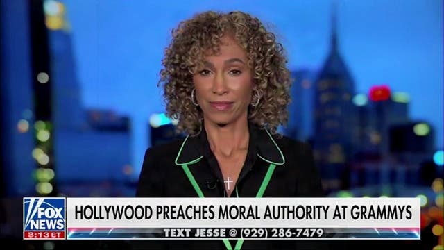 <p>Former ESPN Sportscenter host Sage Steele reacted to the anti-ICE speeches at the Grammys by saying entertainers should stay quiet on political issues, echoing Laura Ingraham's ‘shut up and sing’ refrain.</p>