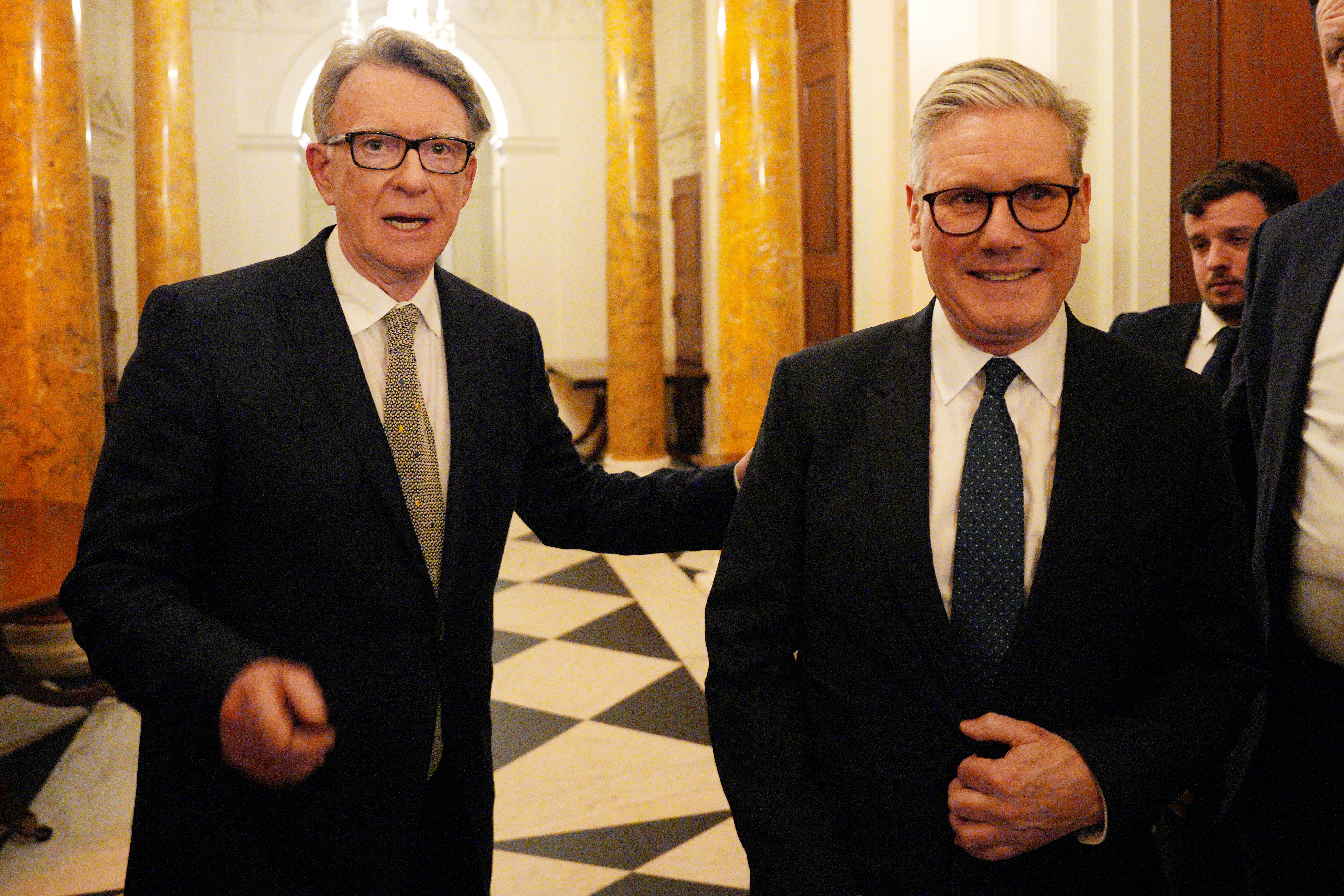 <p>Keir Starmer has handed police a dossier on Mandelson</p>