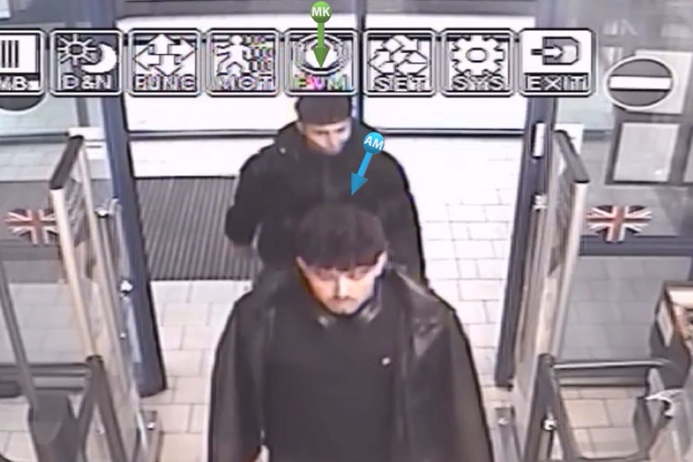 Ahmad Mulakhil and Mohammad Kabir were seen on CCTV in a supermarket a day after the incident