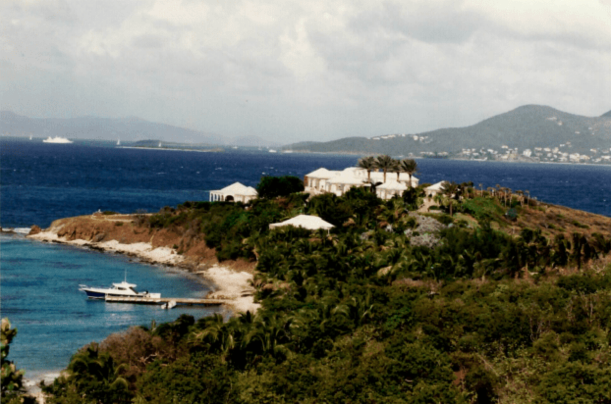 Epstein’s island is located in the US Virgin Islands in the Caribbean Sea