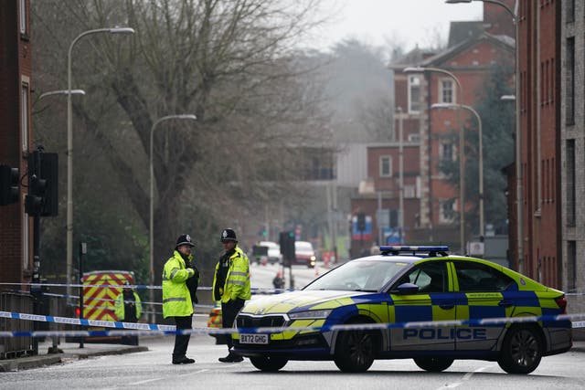 <p>Police at the scene at the campus of De Montfort University in Leicester, after an 18-year-old man was arrested on suspicion of murder after a man in his 20s was stabbed in Leicester city centre near the university. Picture date: Wednesday February 4, 2026. PA Photo. Photo credit should read: Jacob King/PA Wire</p>