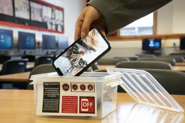 <p>There are different models for banning phones in schools</p>