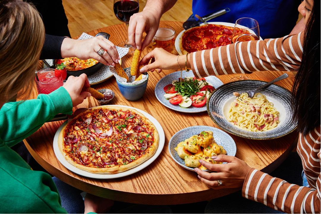 Adult mains from Bella Italia start from around £13.80