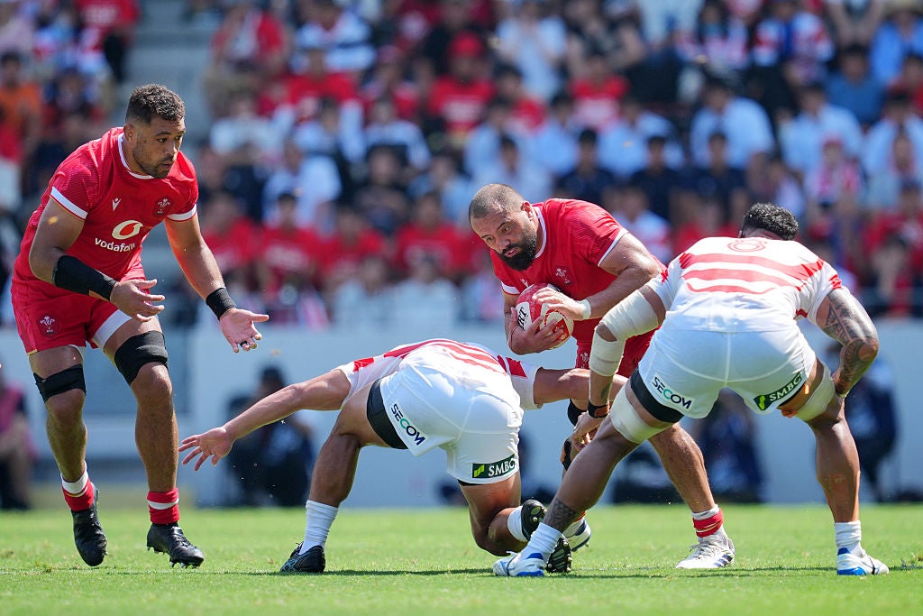 Josh Macleod in action for Wales against Japan last July