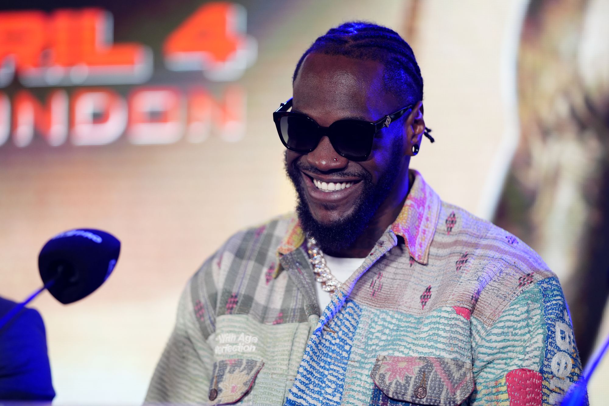 Deontay Wilder stormed out of an interview after questions were raised about previous opponent Tyson Fury