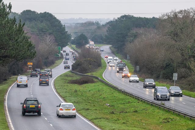 <p>The teen was seen by shocked motorists behind the wheel of the 2.5 litre van on the A35</p>