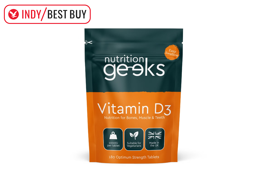Nutrition Geeks vitamin D3 1,000IU, best vitamin D supplements, IndyBest