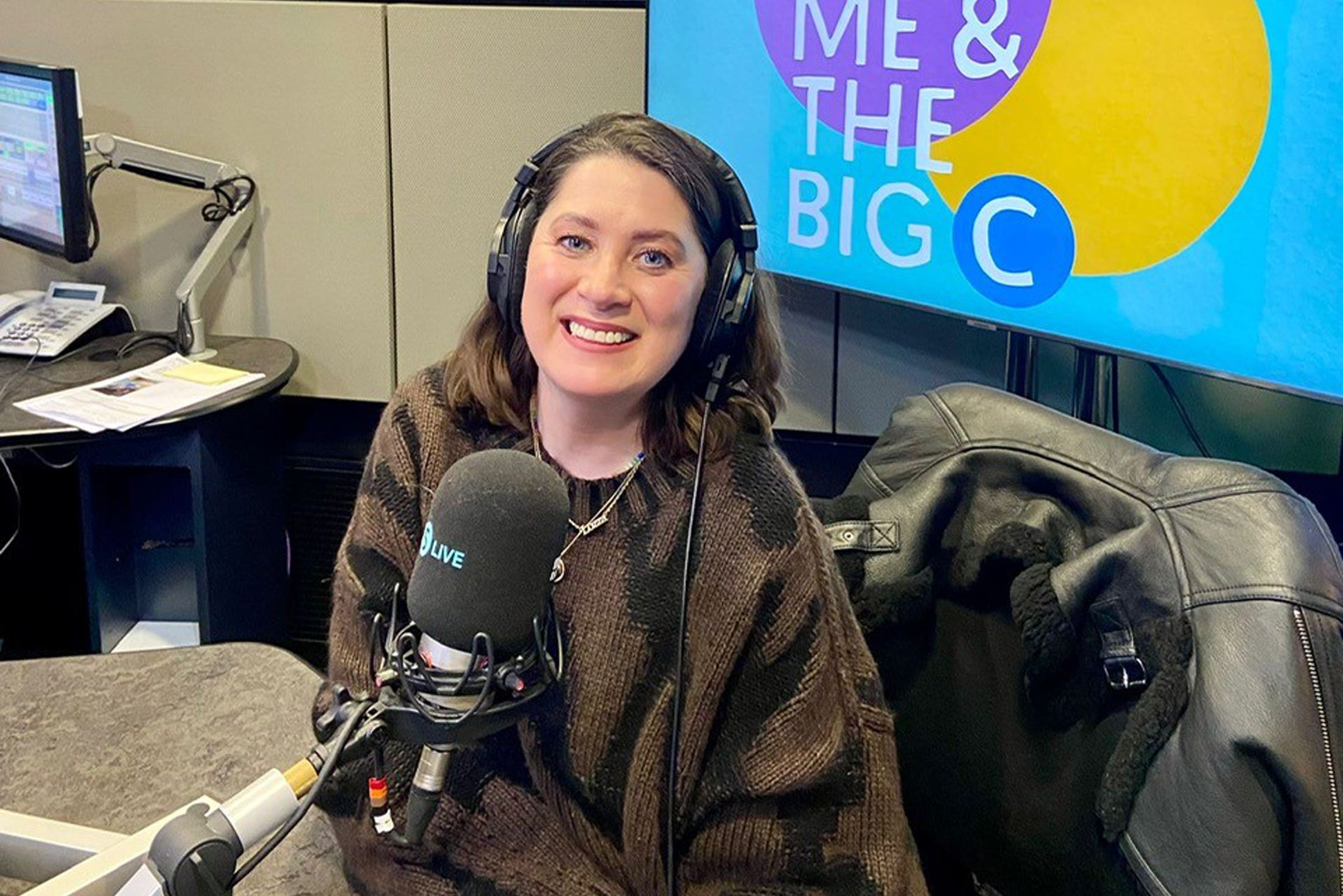 Lauren Mahon is back behind the mic with Steve Bland to host a special episode of You, Me and The Big C (BBC Sounds/PA)