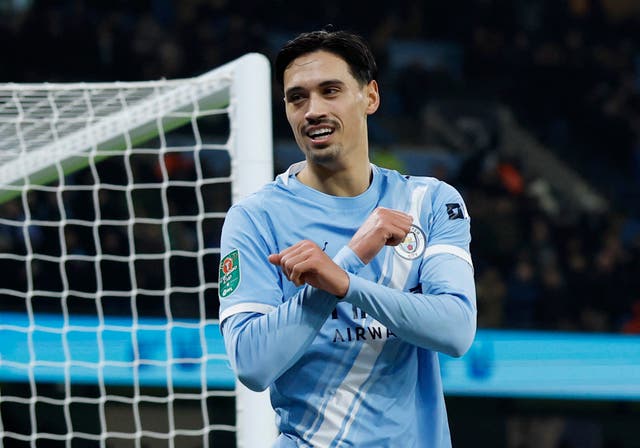 <p>Tijjani Reinders scored in Man City’s Carabao Cup triumph over Newcastle</p>