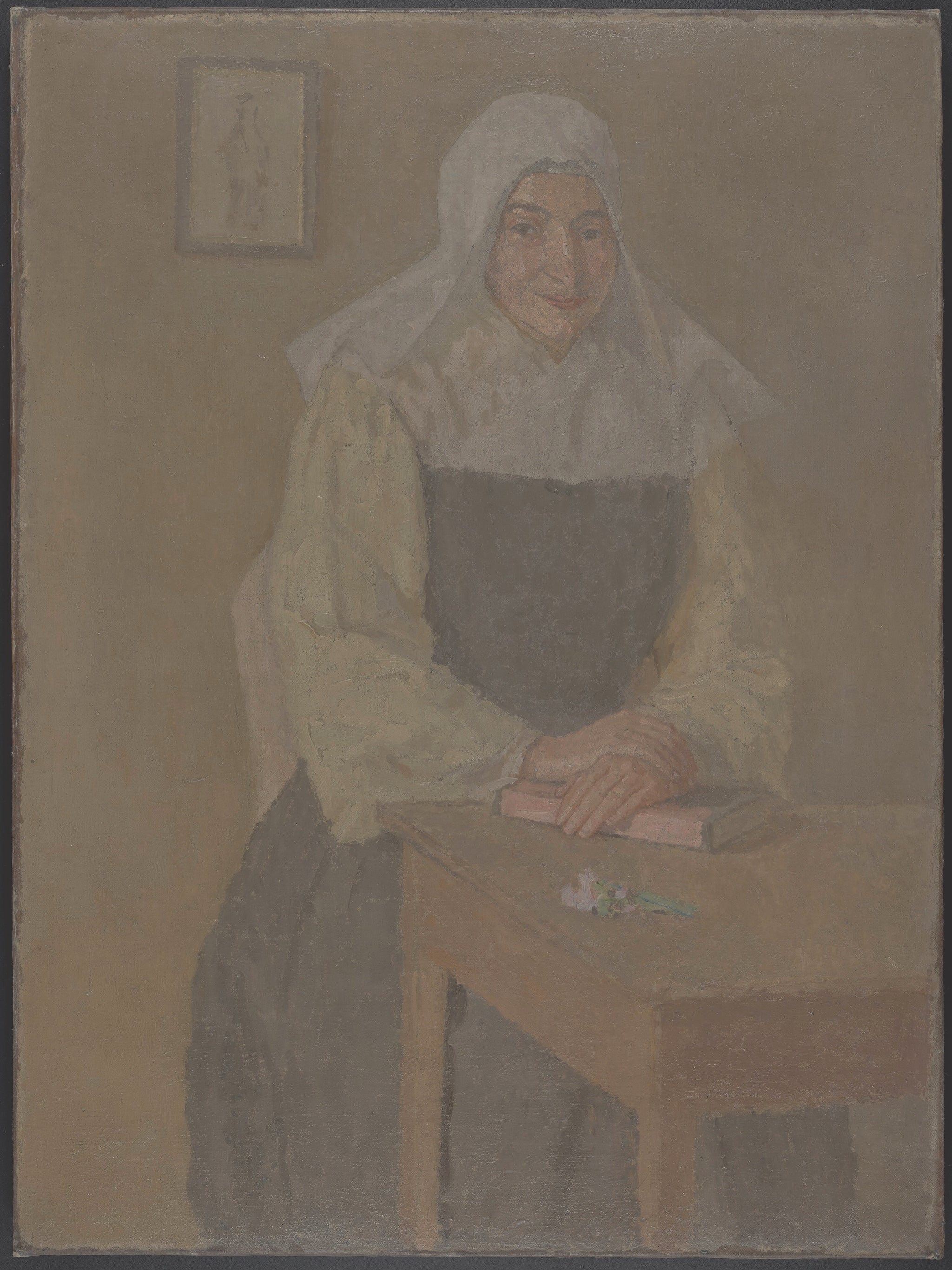 ‘Mère Poussepin Seated at a Table’ by Gwen John
