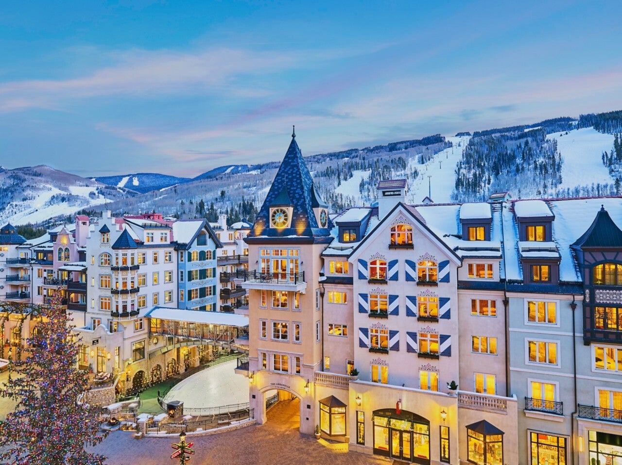 The Arrabelle at Vail Square feels like a historic ski chateau from Europe that's been transplanted into the Rockies