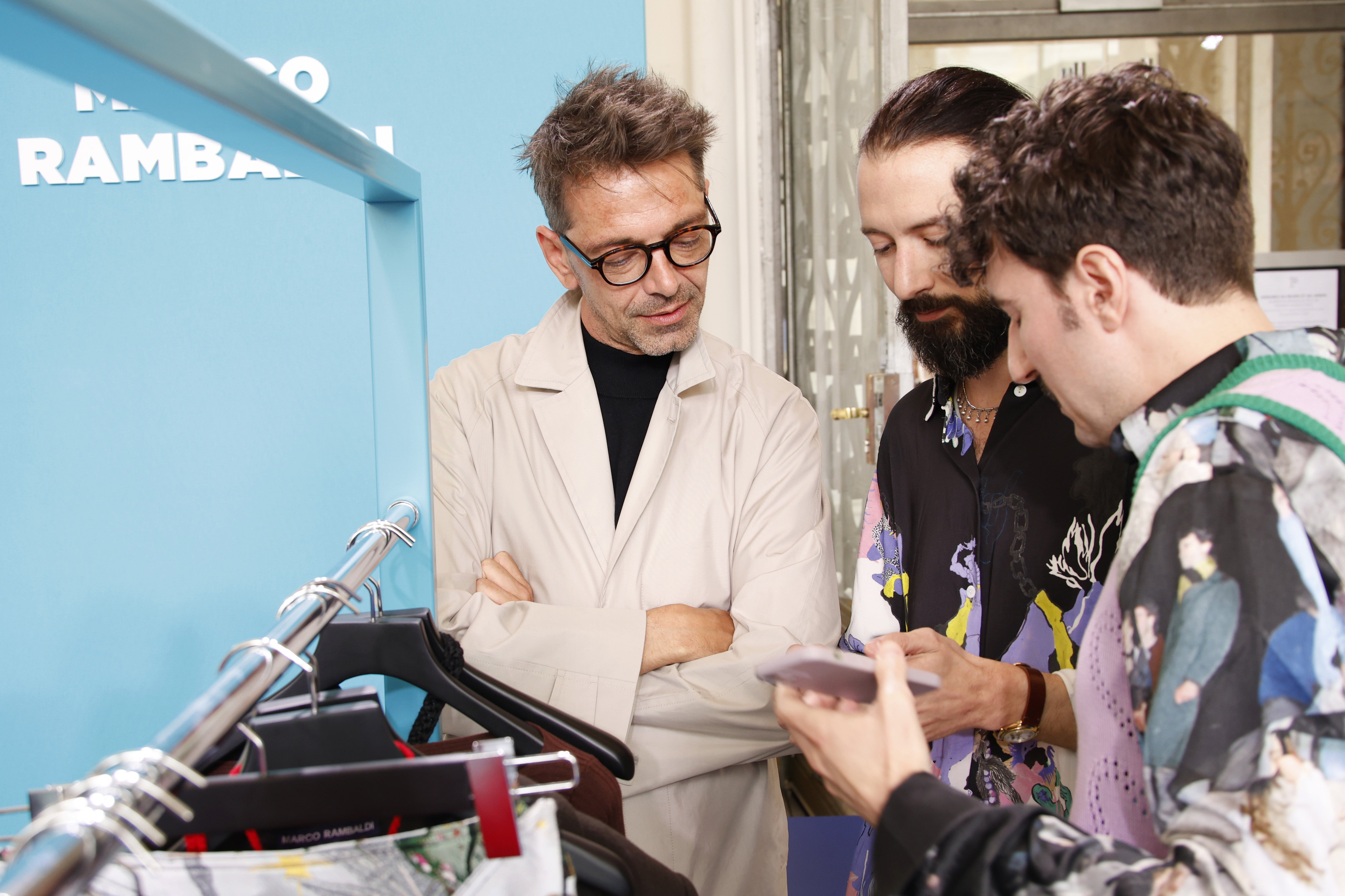 Pieter Mulier speaks with Marco Rambaldi at the International Woolmark Prize 2023 at Le Petit Palais