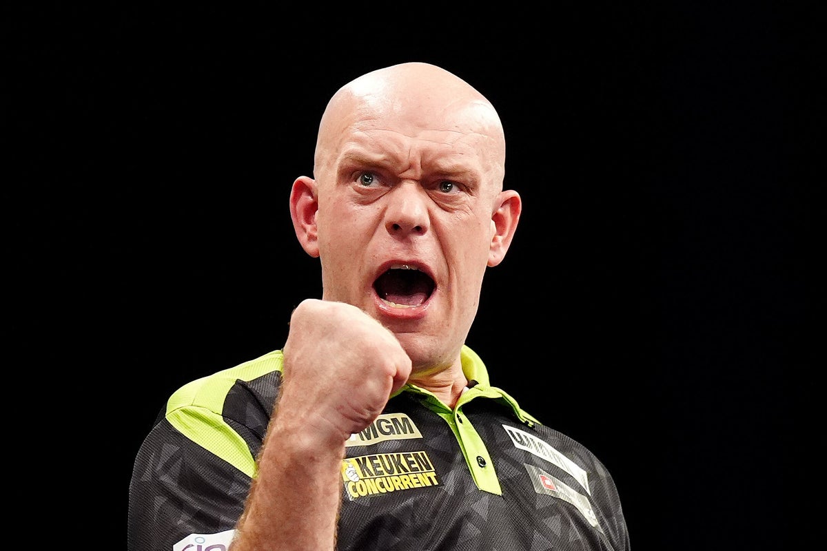 Michael van Gerwen beats debutant Gian van Veen to win Premier League opener