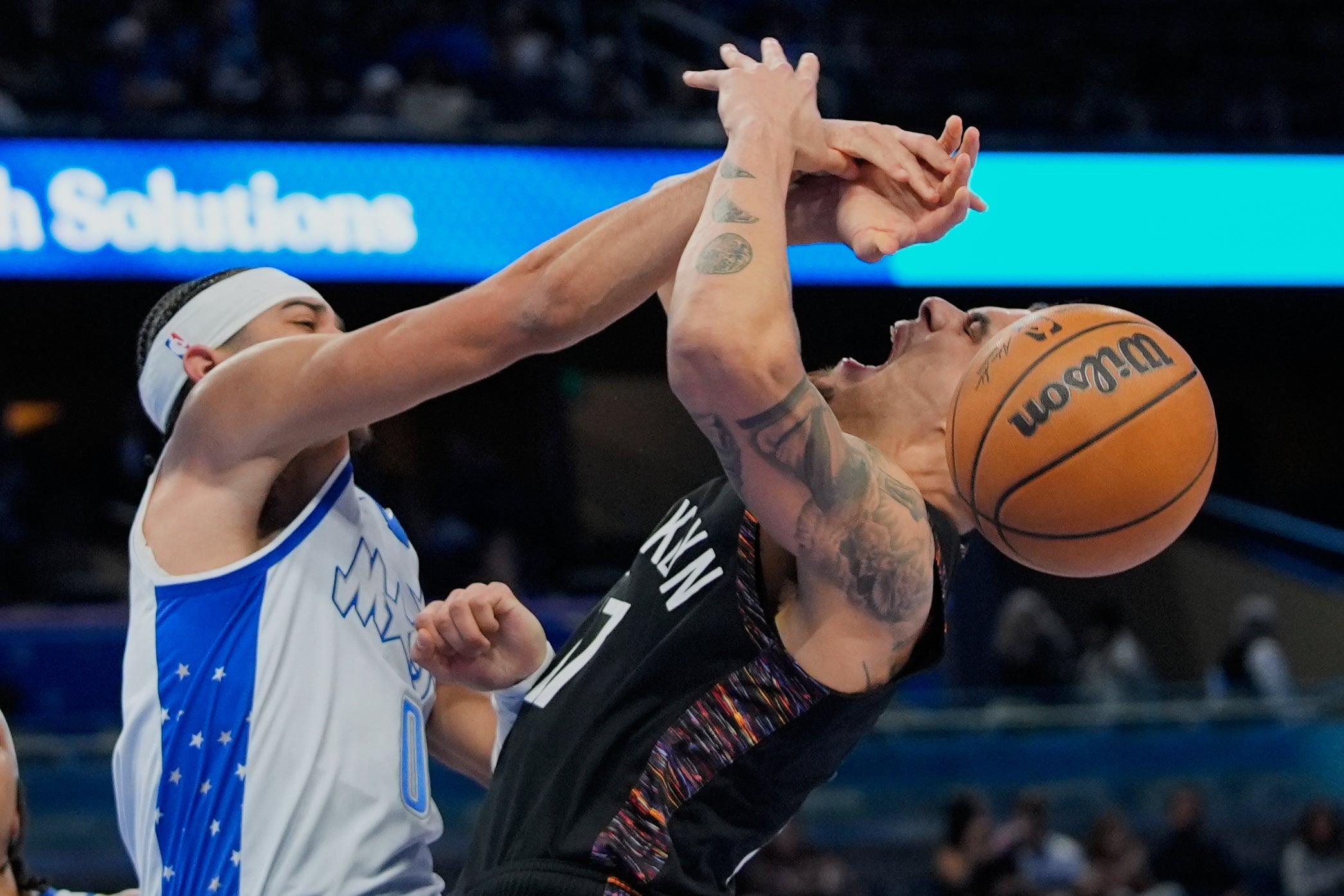 APTOPIX Nets Magic Basketball
