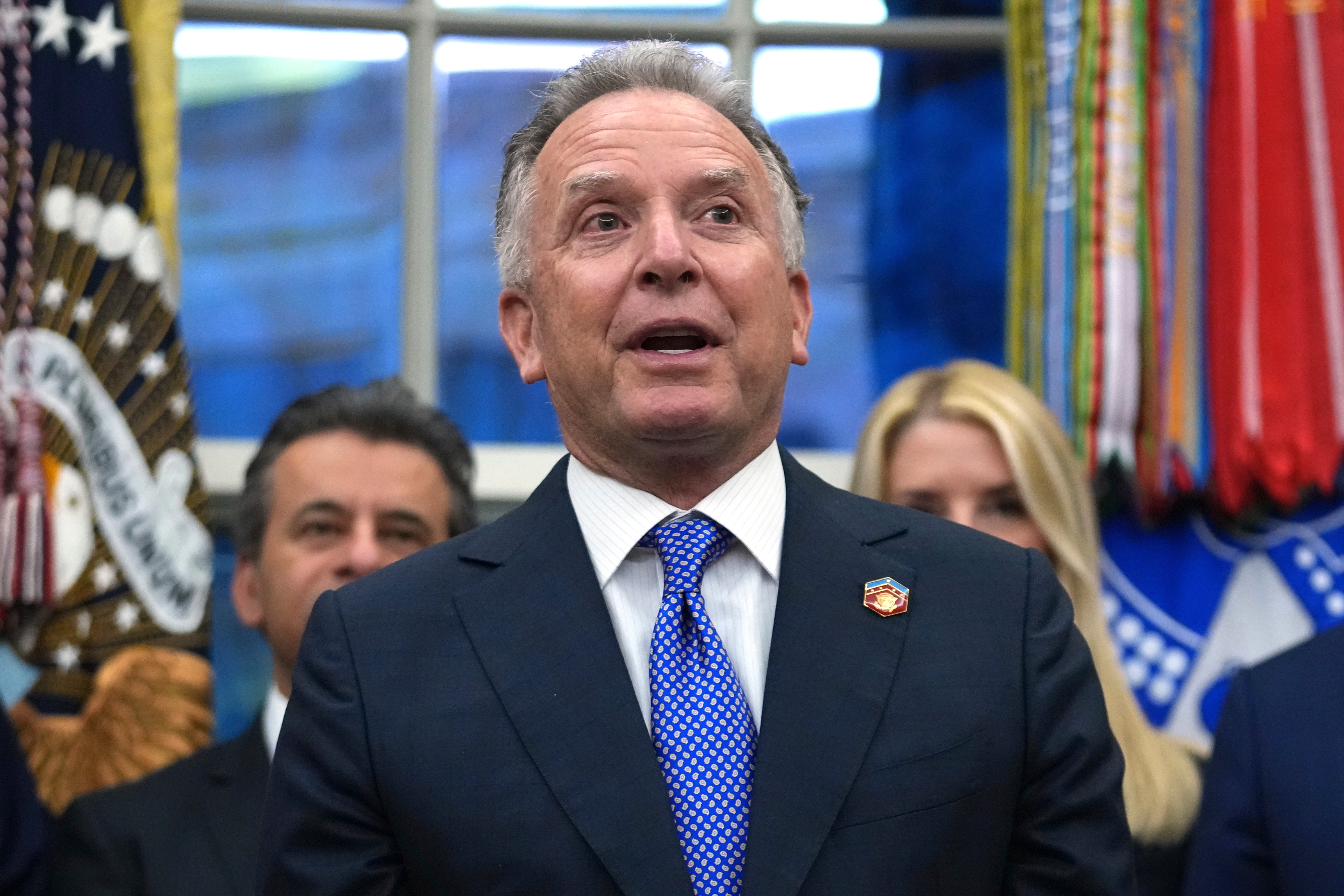 White House Special Envoy to the Middle East Steve Witkoff speaks at an event in the Oval Office