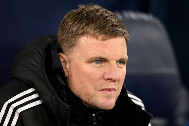 <p>Eddie Howe’s Newcastle crashed out of the Carabao Cup on Wednesday</p>