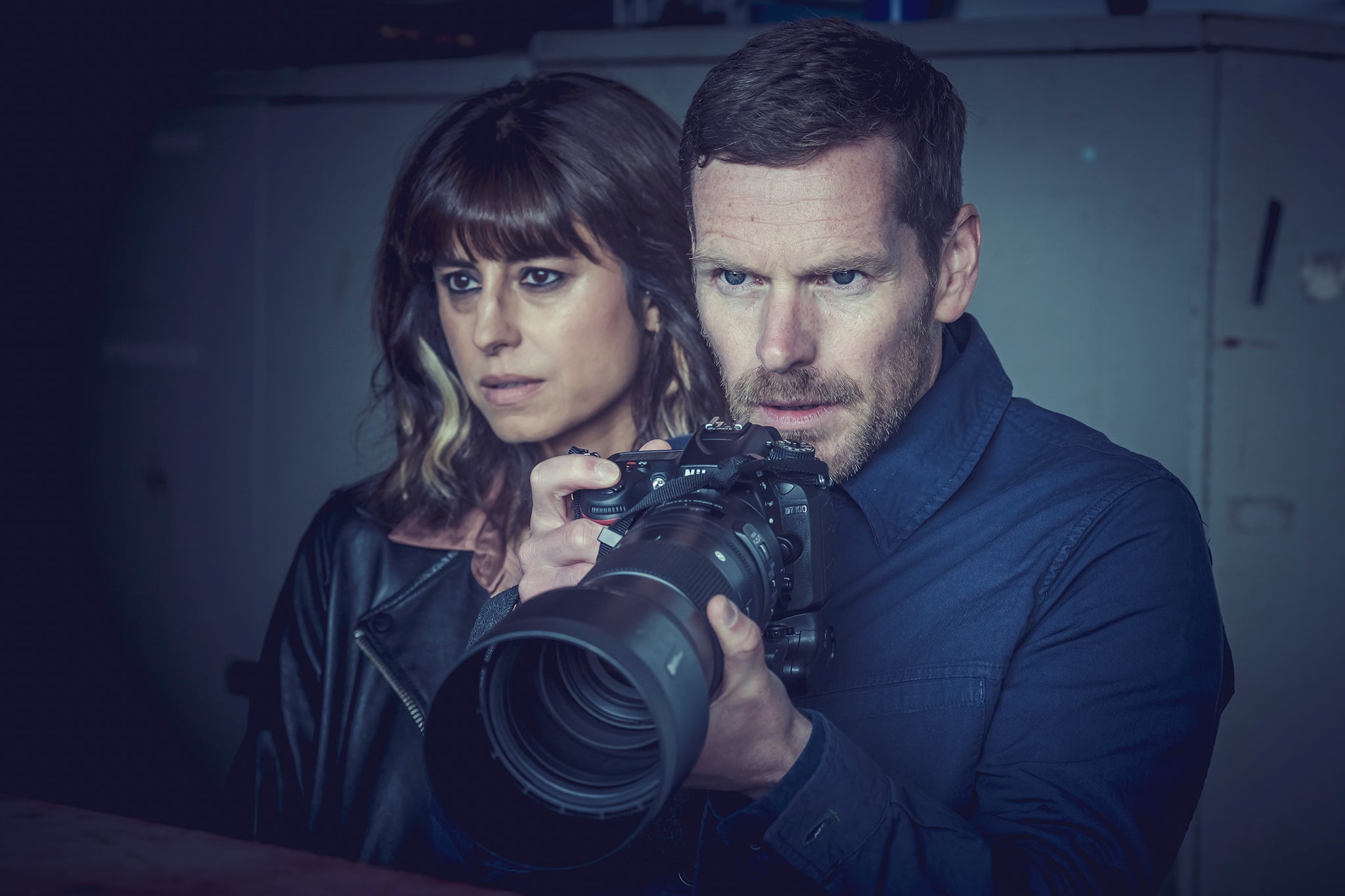 <p>Shaun Evans and Zahra Ahmadi in 'Betrayal'</p>