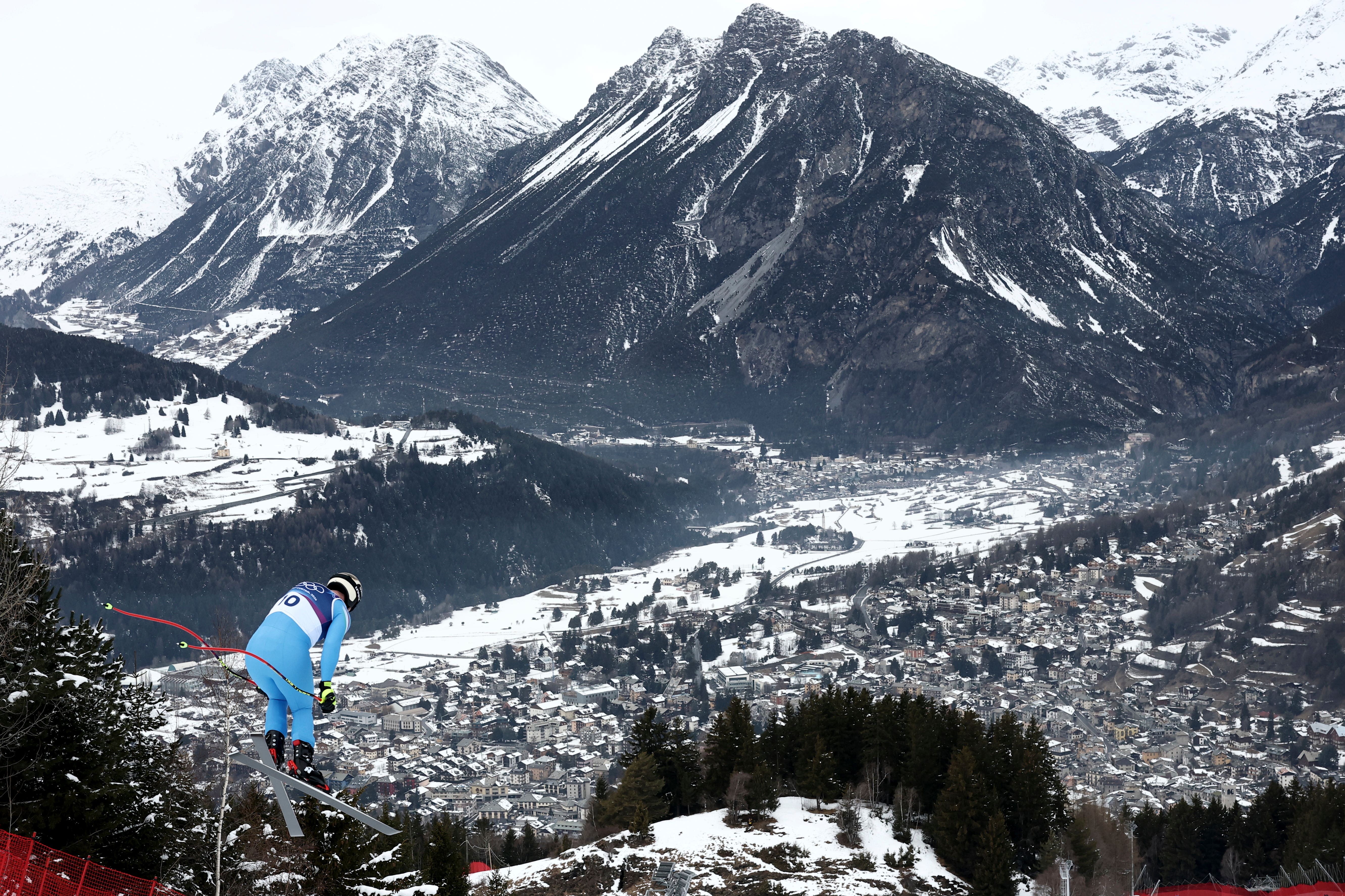 Dominik Paris carries Italian hopes into Saturday’s Olympic men’s downhill (Gabriele Facciotti/AP)