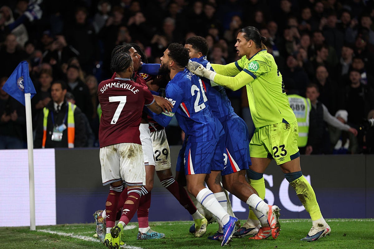 Chelsea and West Ham hit with hefty fines after mass brawl in London derby