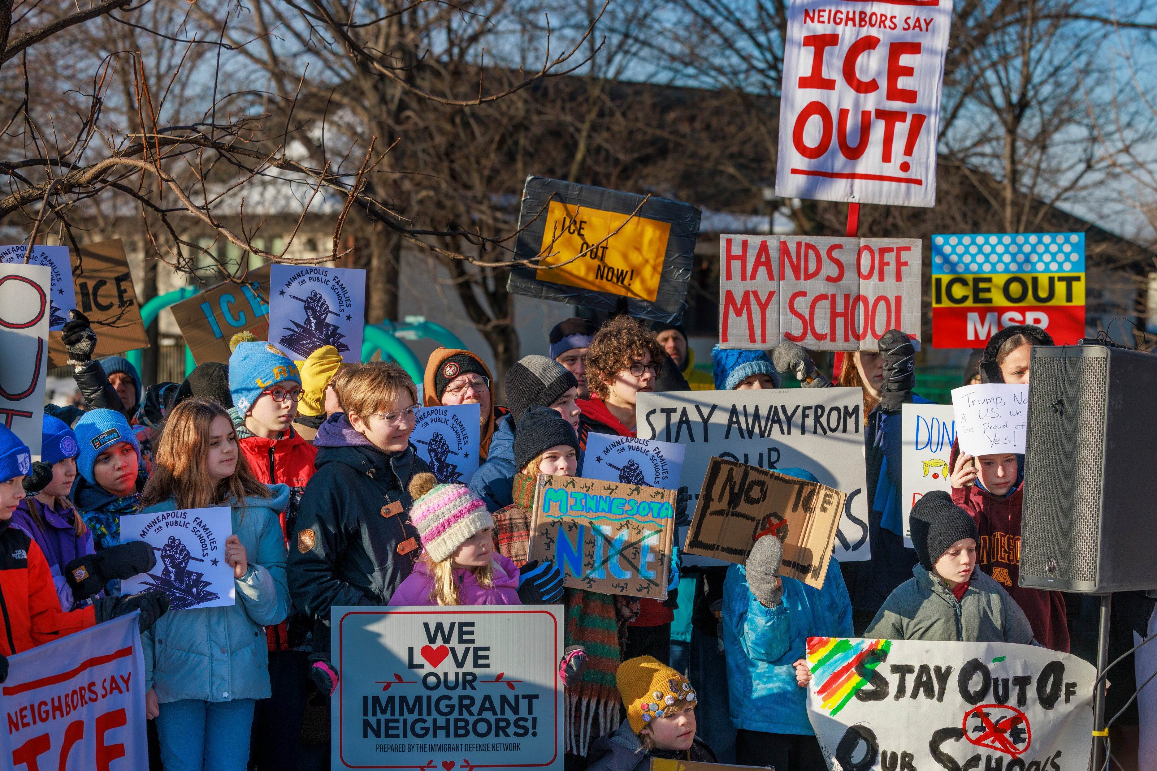 <p>At least seven students from the same school district in Minneapolis were detained by immigration authorities in recent weeks as federal officers surged into the state</p>