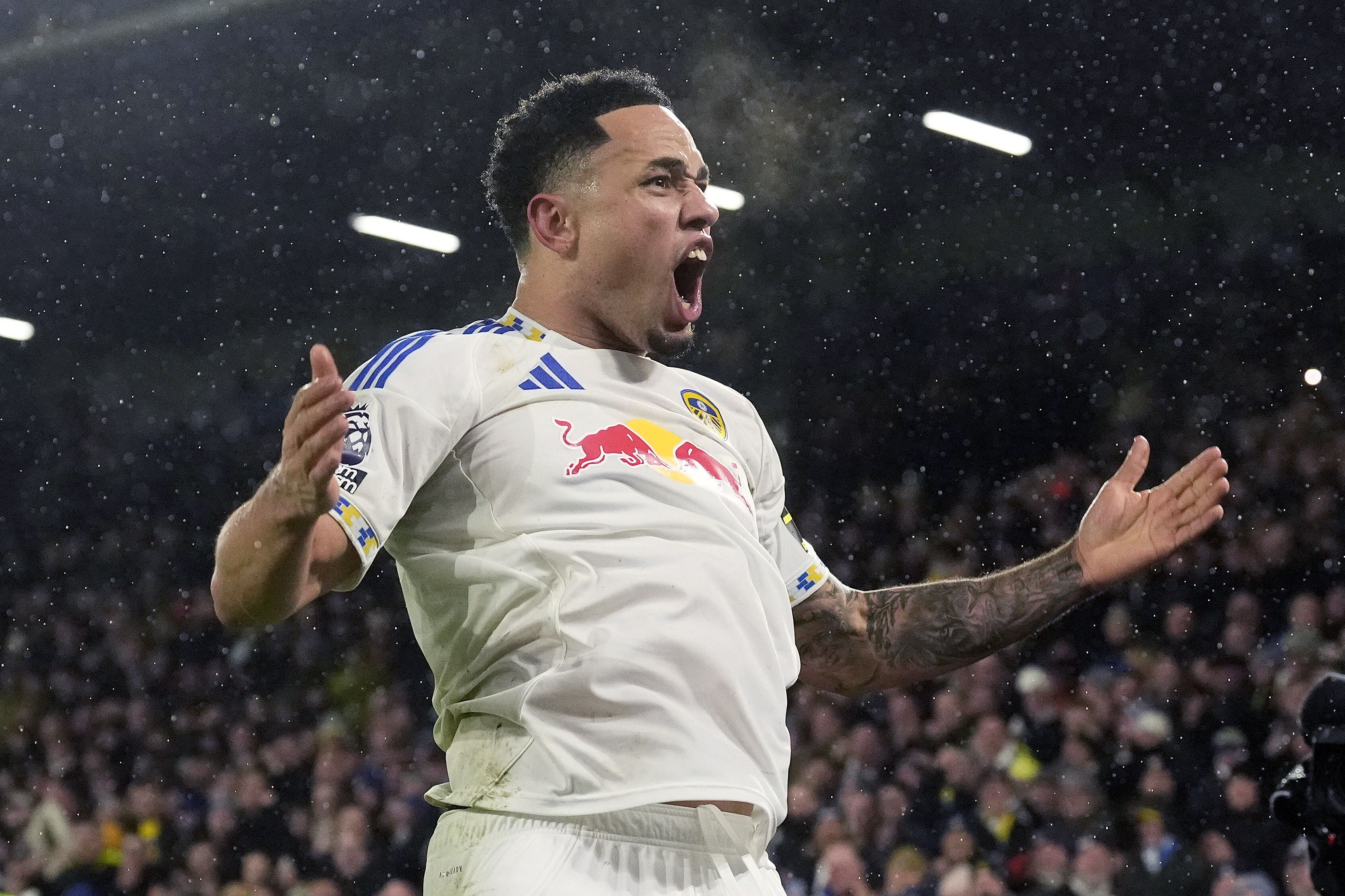 Noah Okafor was on the scoresheet in Leeds’ home win over Nottingham Forest (Danny Lawson/PA)