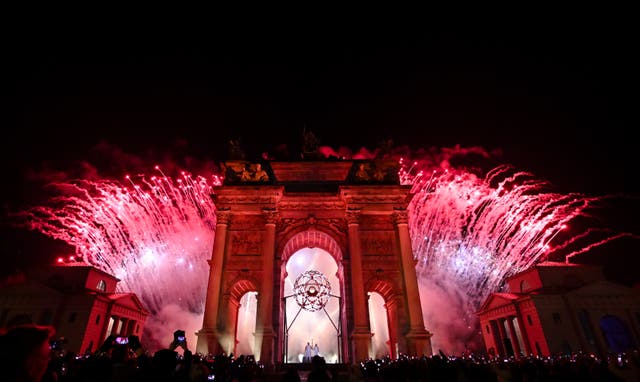 <p>Olympic cauldrons were lit in both Milan and Cortina (Carl Sandin/POOL)</p>