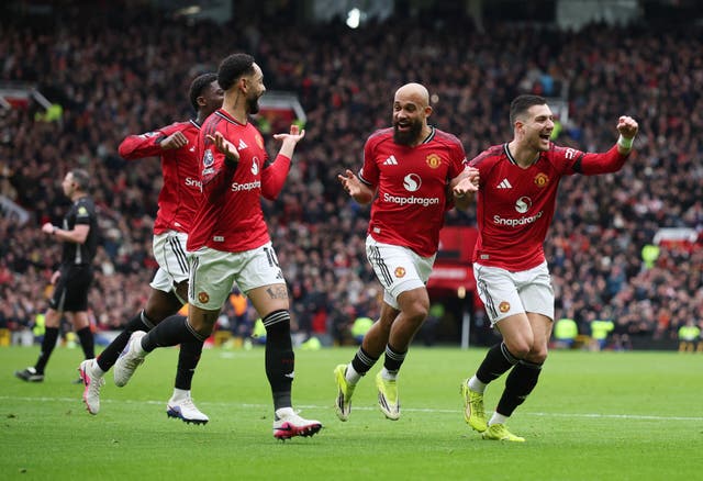 <p>Former Tottenham target Bryan Mbeumo scored Man Utd’s first goal at Old Trafford</p>