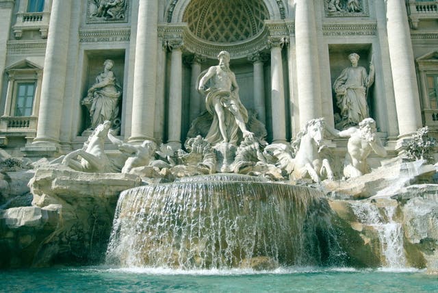 <p>Coining it: Trevi Fountain in Rome</p>