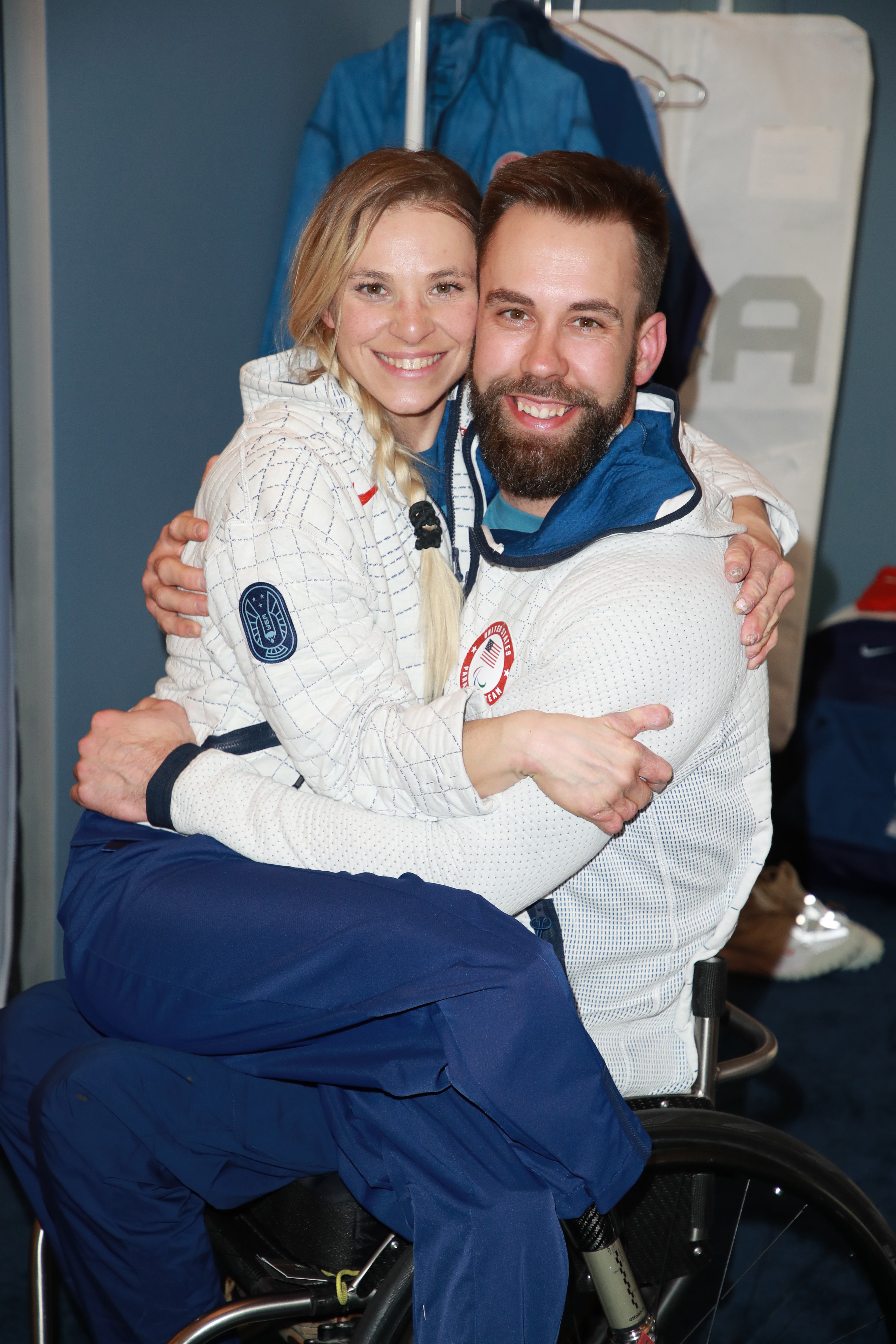 Oksana Masters and Aaron Pike are competing in Para Nordic skiing at the Olympics