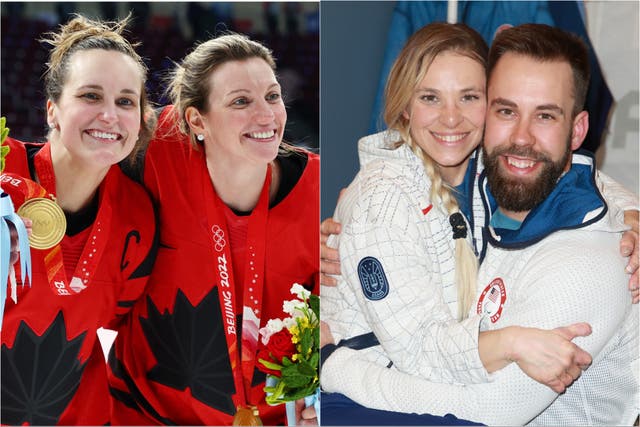 <p>All the couples competing in the Winter Olympics</p>
