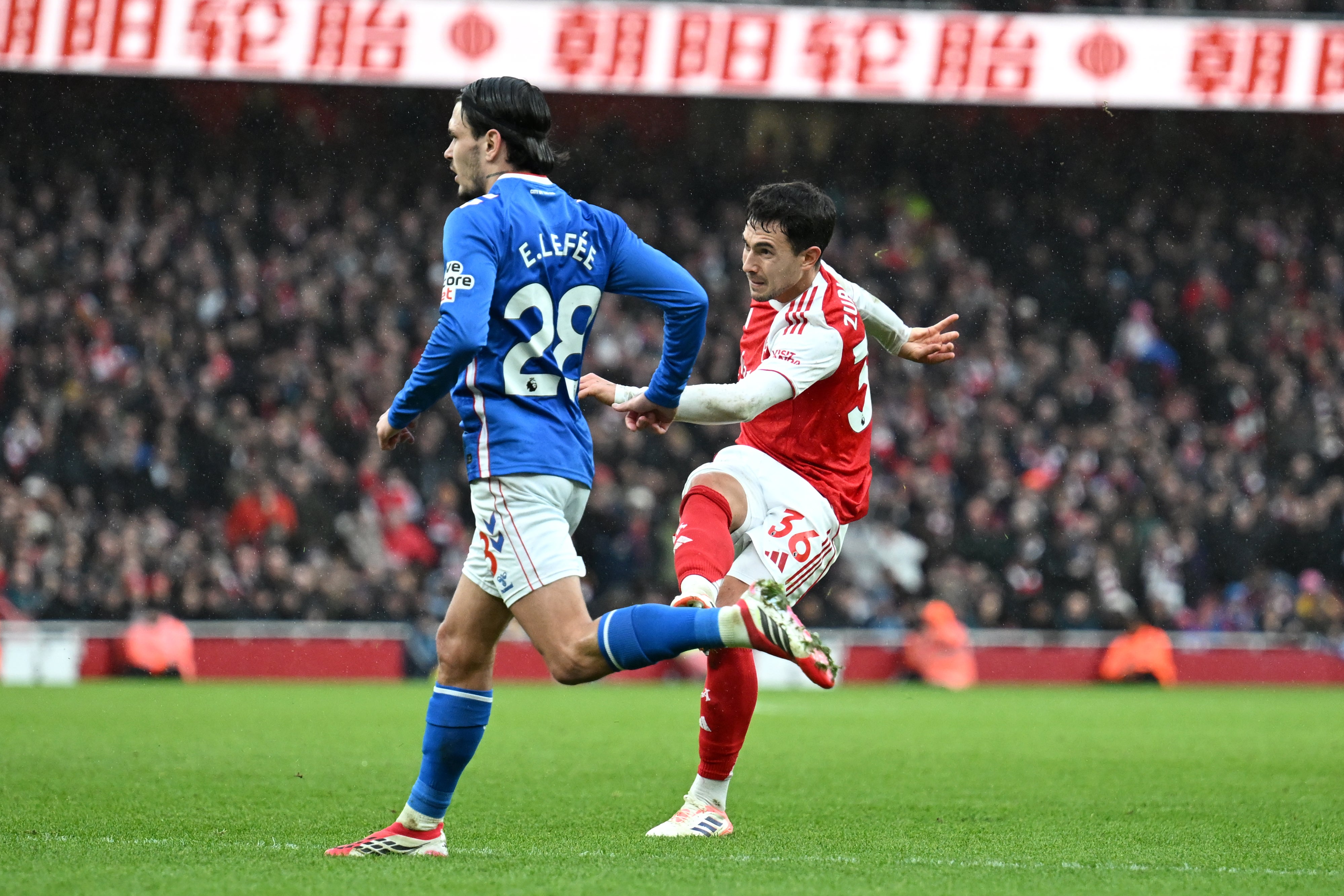 Martin Zubimendi broke through Sunderland's defence on the stroke of half-time