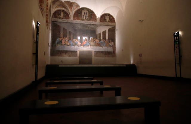 <p>Leonardo da Vinci's Last Supper pictured in the refectory of the Convent of Santa Maria delle Grazie in Milan, Italy</p>