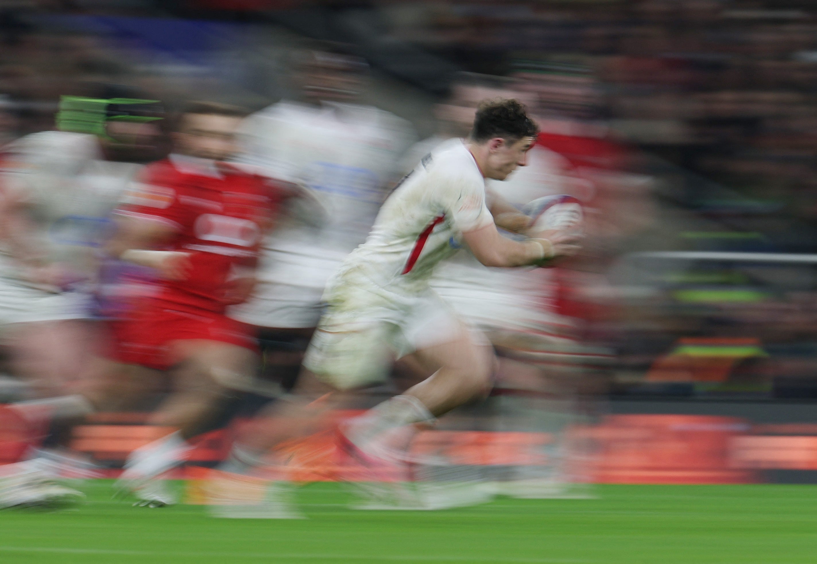 Henry Arundell was a blur at times against Wales