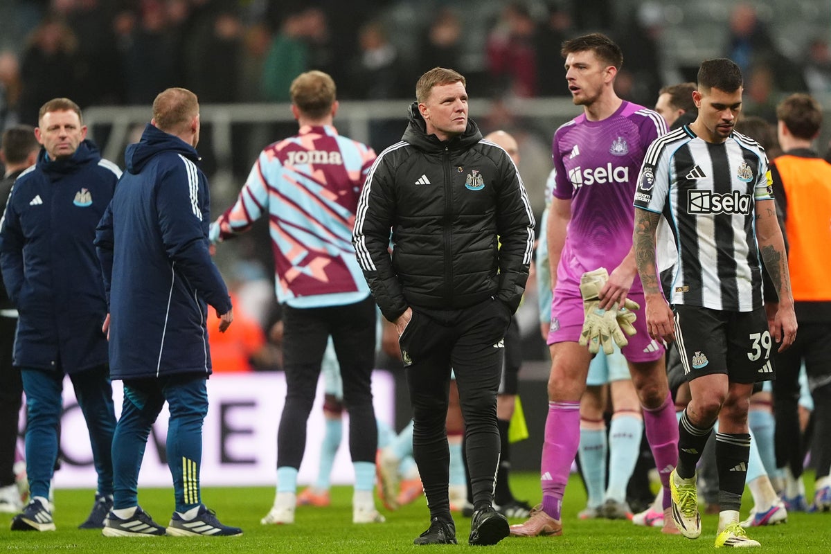 Eddie Howe takes ‘full responsibility’ as Newcastle booed off after home loss