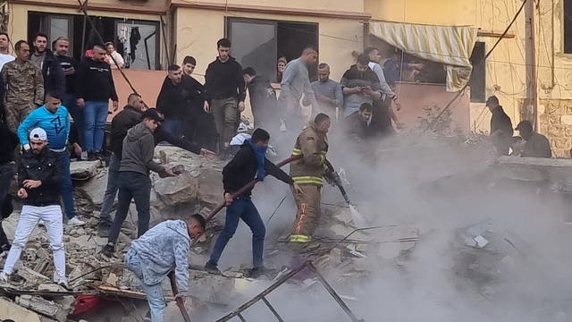 Building Collapse Rescue teams search for survivors after building collapse in northern ...