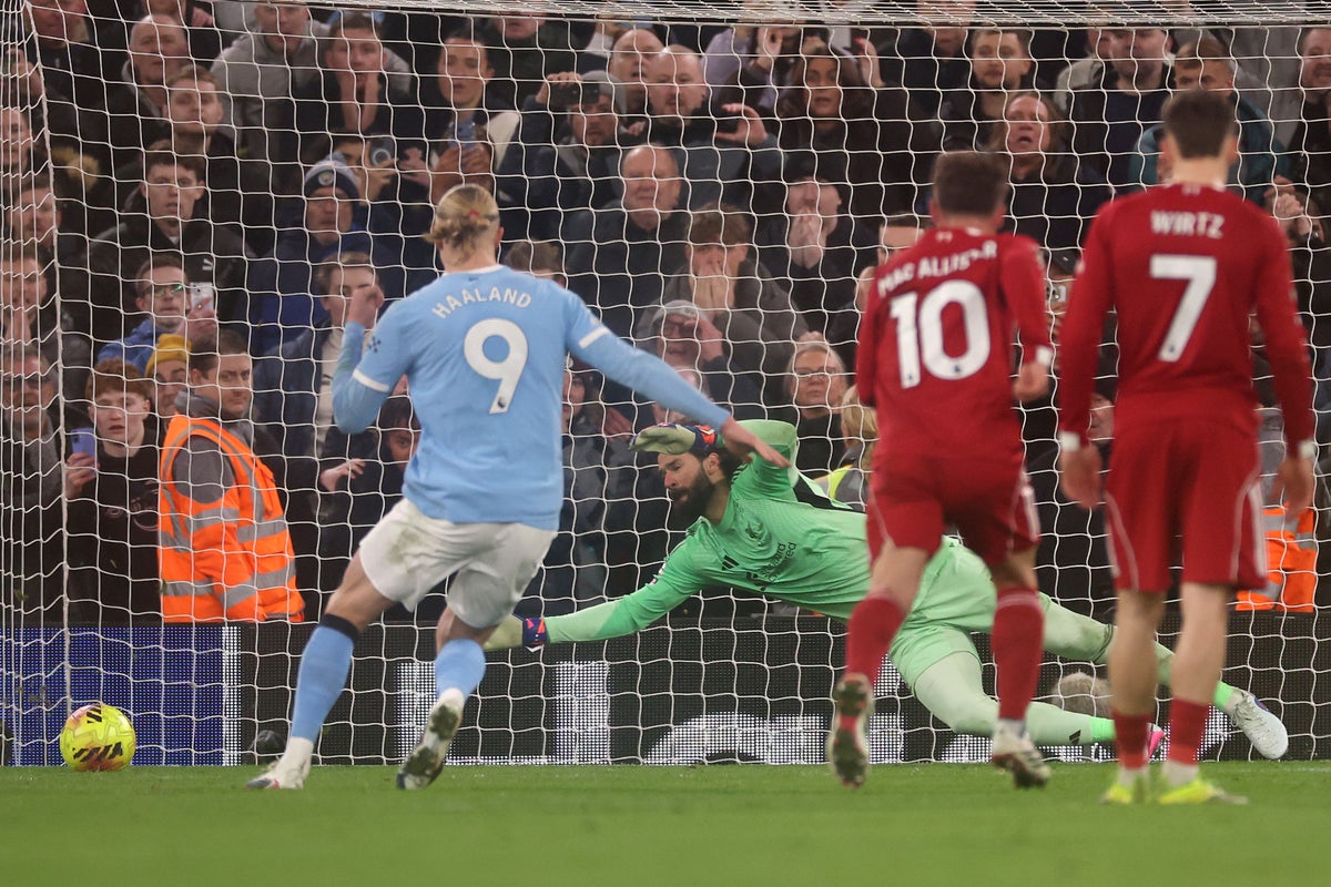Liverpool v Man City live: Dominik Szoboszlai sent off in bizarre late twist to wild Premier League clash