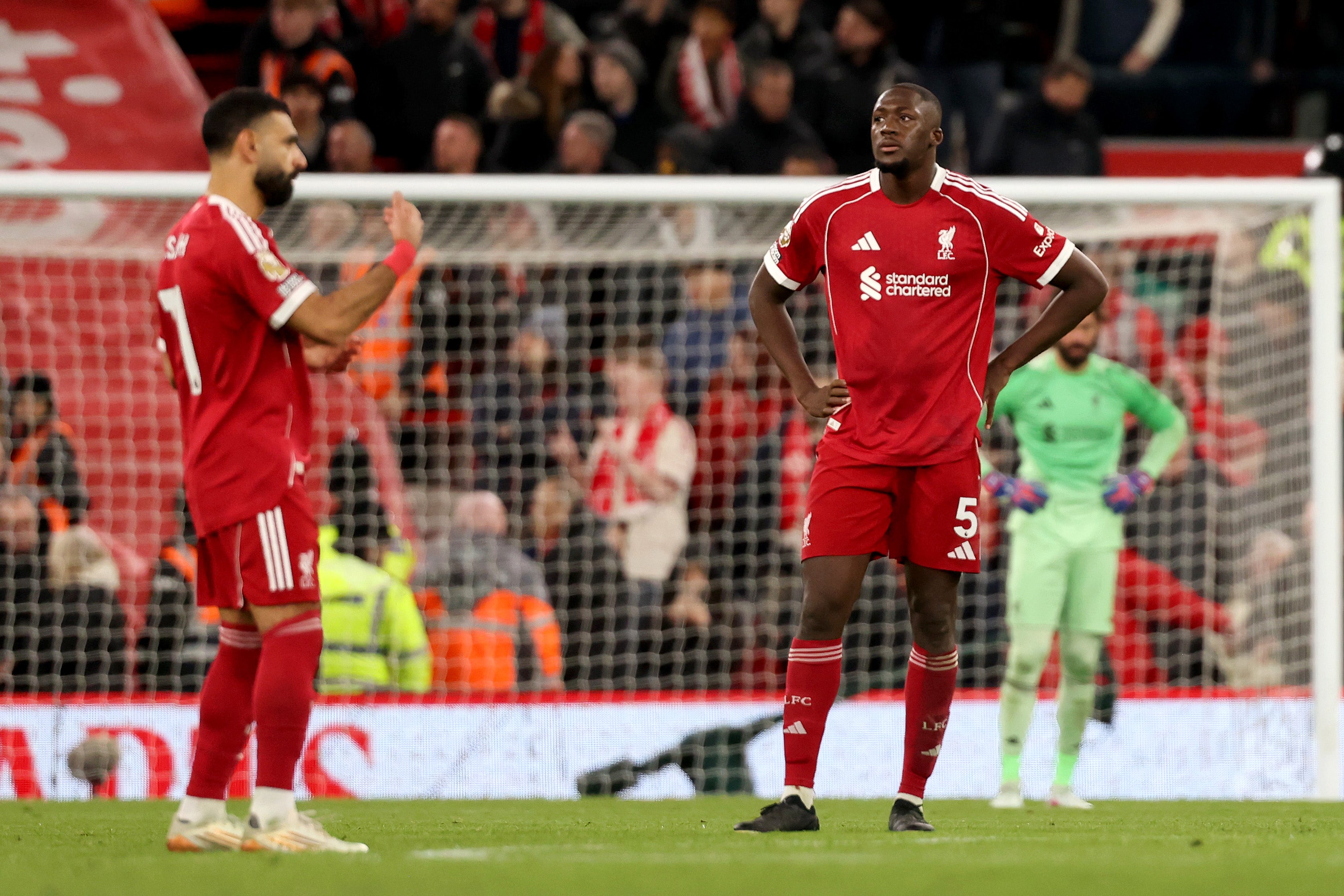 <p>The loss to City means the Reds have won just one of their last five Premier League matches</p>