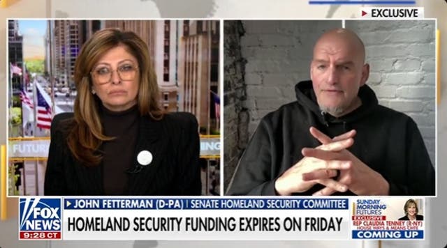 <p>Sen. John Fetterman said that he expected a partial shutdown to occur at the end of the week due to disagreements over DHS funding in the Senate</p>